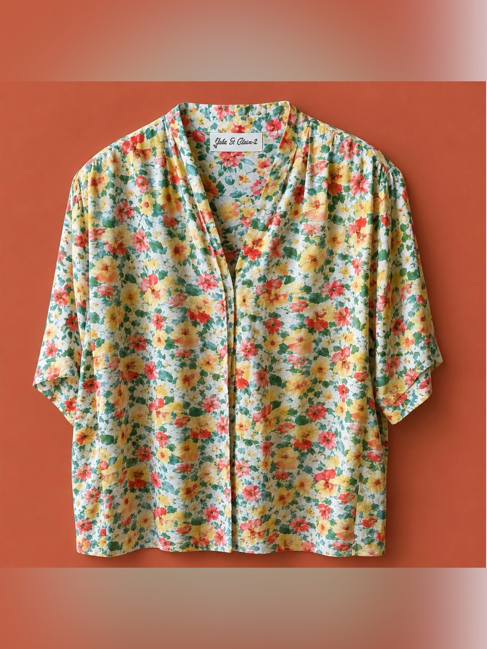 Yves St. Clair 2 22w Floral Blouse - Picture 6 of 6